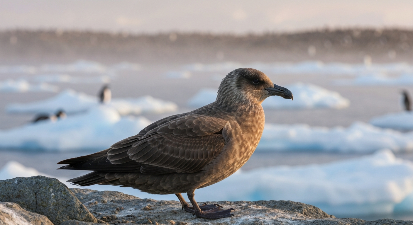 Le labbe antarctique : portrait d'un prédateur maritime au comportement audacieux