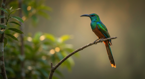 Le jacamar à queue rousse : portrait d'un chasseur d'orée de forêt