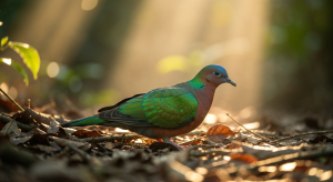 À la rencontre du Colombar émeraude : portrait d'un pigeon des sous-bois