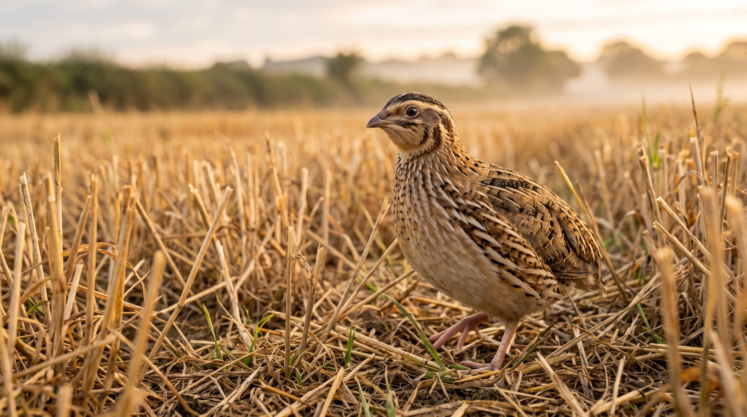 Caille des blés — portrait d'une petite gallinacée des moissons