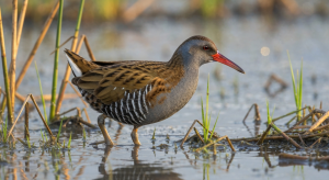 Râle d'eau : le portrait d'un oiseau furtif des roselières