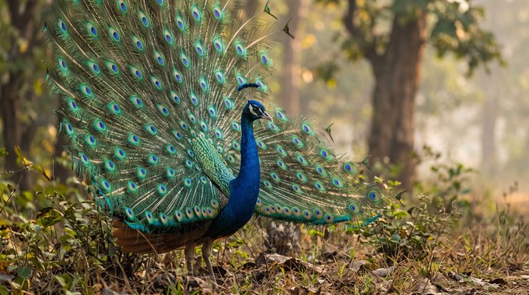 Le Paon bleu : splendeur, comportement et secrets d'un gallinacé fascinant