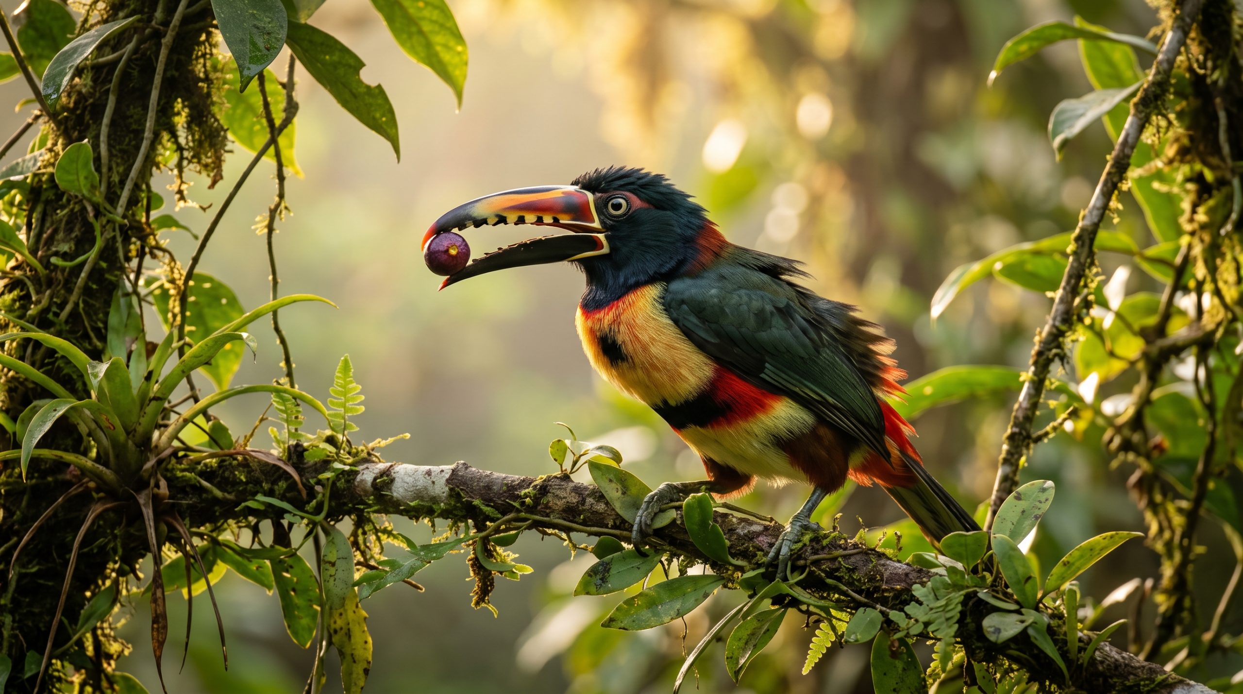 L'Araçari à collier, petit spectacle de la canopée qui gagne à être connu