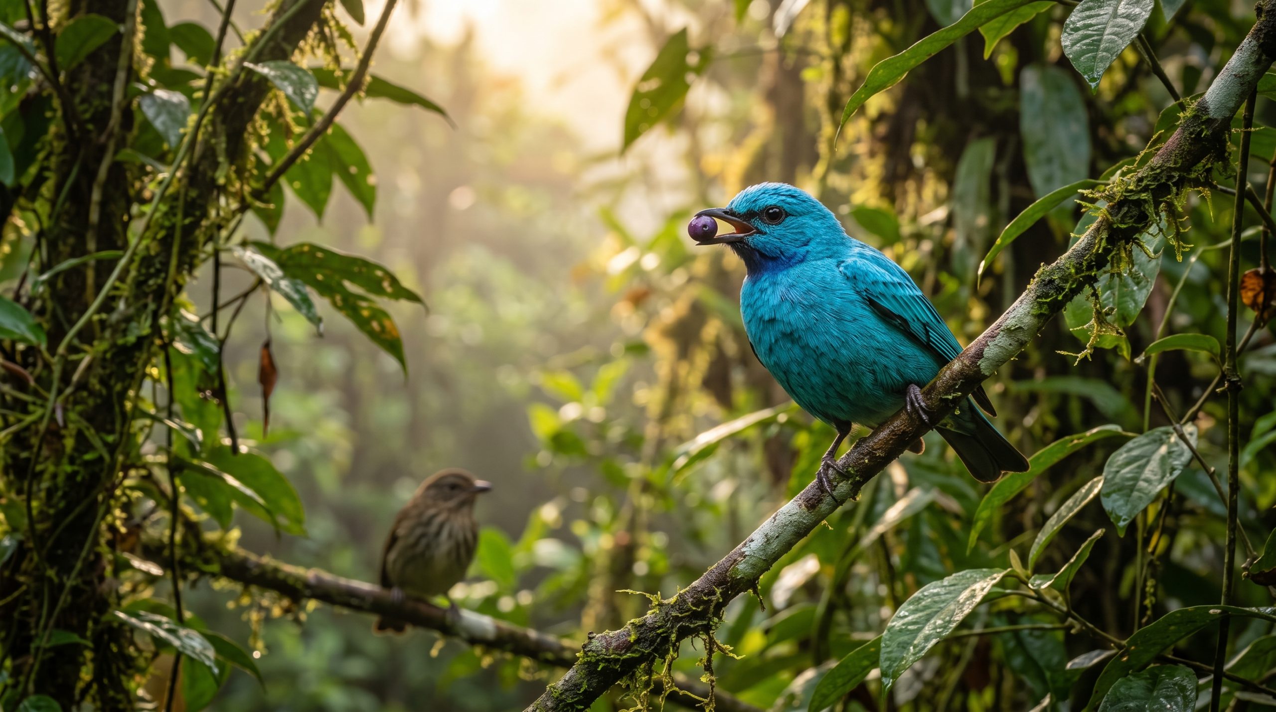 Le Cotinga cordon-bleu, splendeur azurée de la canopée tropicale